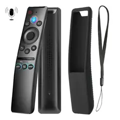 GENERICO - Control Remoto Samsung Con comando Voz Bn59-01330 + Funda Negra