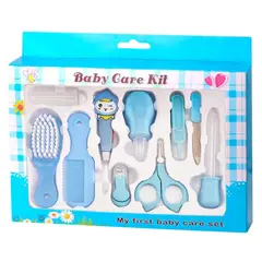 GENERICO - Set Higiene Multifuncional de 10 Piezas Baby Care Azul