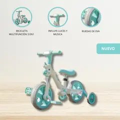 GENERICO - Bicicleta de Balance para Niños «UNICORNIO» LIGTH BLUE