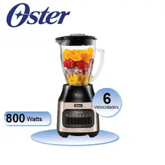 OSTER - Licuadora 6 Velocidades Y Vaso De Vidrio