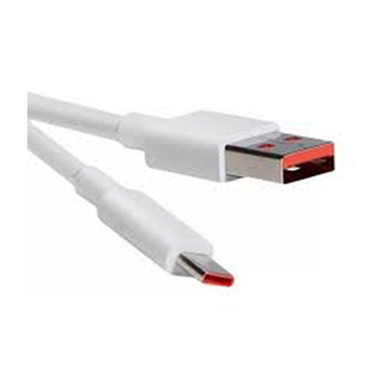 Cable de carga charge tipo c entrada 6A naranja 1 metro original