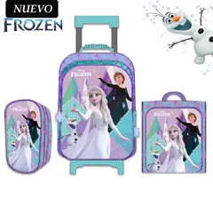FROZEN - Set de Mochila con Ruedas Oficio Lonchera y Cartuchera