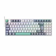 MACHENIKE - Teclado Mecánico Gamer K500-B94 RGB Switch Marrón - Compacto 94 Teclas USB-C