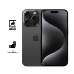 APPLE - IPhone 15 Pro Max Reacondicionado (ESIM) 256gb I Grado A I color: Negro