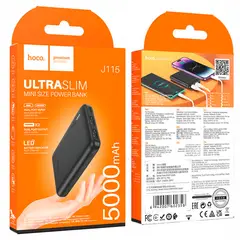 HOCO - J115 Mini Power Bank Portátil 5000mah Micro Usb Usb C