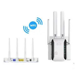 GENERICO - Repetidor Wifi Router con Antena Amplificador Inalámbrico y Alambrico Wps Wlan