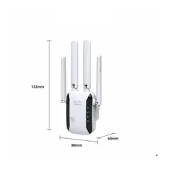 GENERICO - Repetidor Wifi Router con Antena Amplificador Inalámbrico y Alambrico Wps Wlan