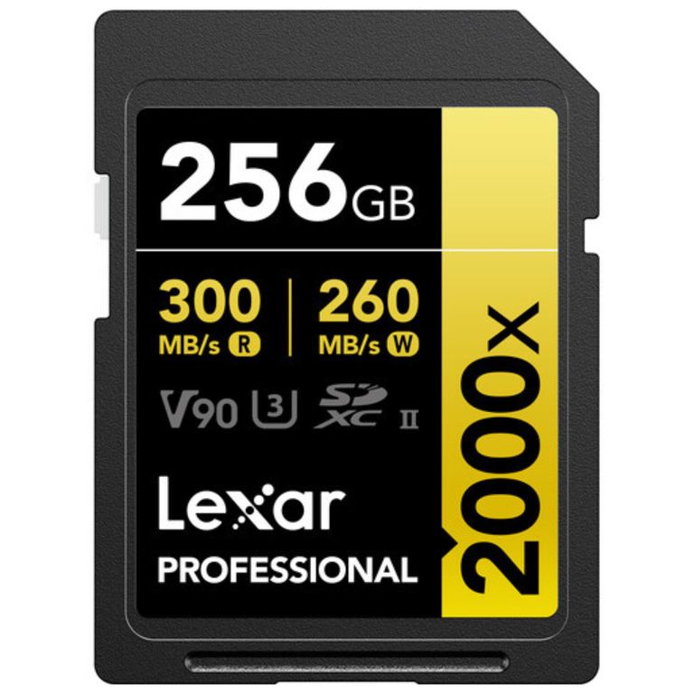 Memoria SDXC UHS-II Professional 256GB - W300MBs -R260MBs 2000x