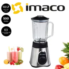 IMACO - LICUADORA 1.5LT 3 VELOCIDADES COLOR PLATEADO MOD BLS3515