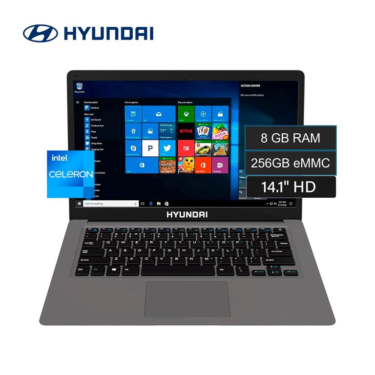 Laptop 14” Intel Celeron N4020 RAM 8GB 256GB Hybook FreeDOS