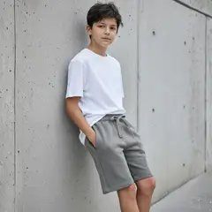 LE PETIT COMPANY - Short Niño French Terry Cocoa