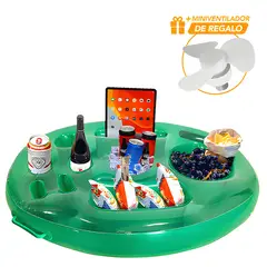 KELLER - Flotador Soporte Inflable de Bebidas para Piscina B60 y Ventilador GF0 de Regalo