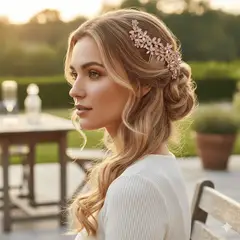 GENERICO - DIADEMA TOCADO CORONA PARA ACCESORIOS DE NOVIAS PARA BODAS