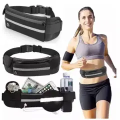 GENERICO - Canguro Riñonera Deportivo Fitness NEGRO