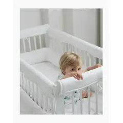 GENERICO - Set de 4 piezas protector filo de la baranda 130 x 70 cm Blanco