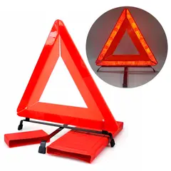 GENERICO - Triangulo de Alta Seguridad Vial Pesado Reflectivo 42cm