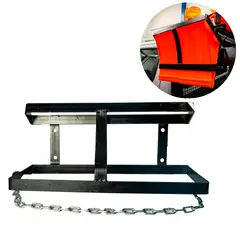 GENERICO - Soporte Porta Taco Metal Nacional Grande 42x17x19cm