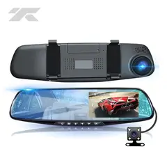 GENERICO - Espejo Retrovisor con Camara de Retroceso 1080 Full HD