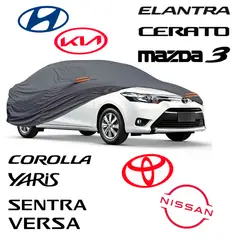 GENERICO - Cobertor de Auto Sedan Mediano y Largo Talla L Impermeable Pesada