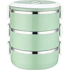 GENERICO - Lonchera 3 Niveles Taper Termica Color Verde