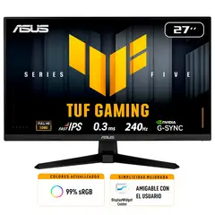 ASUS - Monitor Gamer TUF Gaming VG279QM5A 27” Full HD IPS 240Hz 03ms
