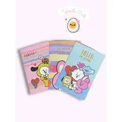 GENERICO - LIBRETA DIARIO BT21 EN SET