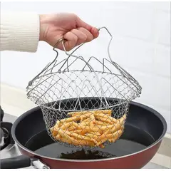 GENERICO - Cesta Multiusos de Chef 12 en 1 Freir sancochar, lavar