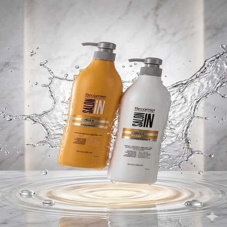 SALON IN Curls & Waves Shampoo 1 LT + Acondicionador