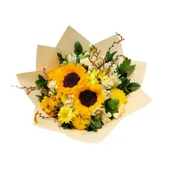 D'AMOUR - Ramo De Girasoles Y Flores Amarillas