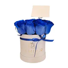 D'AMOUR - Box De 12 Rosas Azules