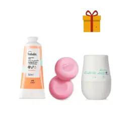 NATURA - Desodorante roll on + crema para manos + 2 jabones + regalo