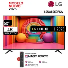 LG - Televisor 60 Smart UHD 4K Thinq Ai 60UA8050PSA