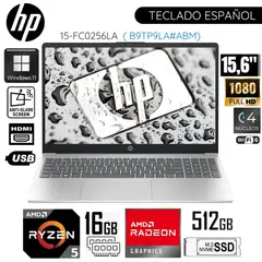 HP - Laptop 15-FC0256LA AMD Ryzen 5 - 7520U 16GB RAM 512GB SSD 15.6" Pulg. FHD WIN 11