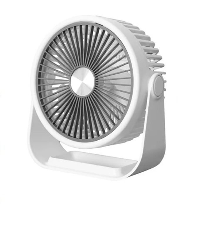 Ventilador para escritorio de 3 velocidades Recargable 16x18 cm