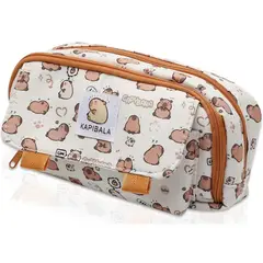 GENERICO - Cartuchera Capibara Espaciosa Para Útiles Escolar Importada