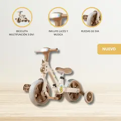 GENERICO - Bicicleta de Balance para Niños «UNICORNIO» CHOCOLATE