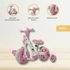 GENERICO - Bicicleta de Balance para Niños «UNICORNIO» PINK