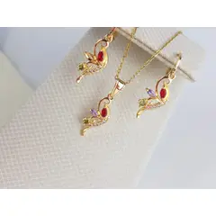 GENERICO - JUEGO DE COLLAR Y ARETES