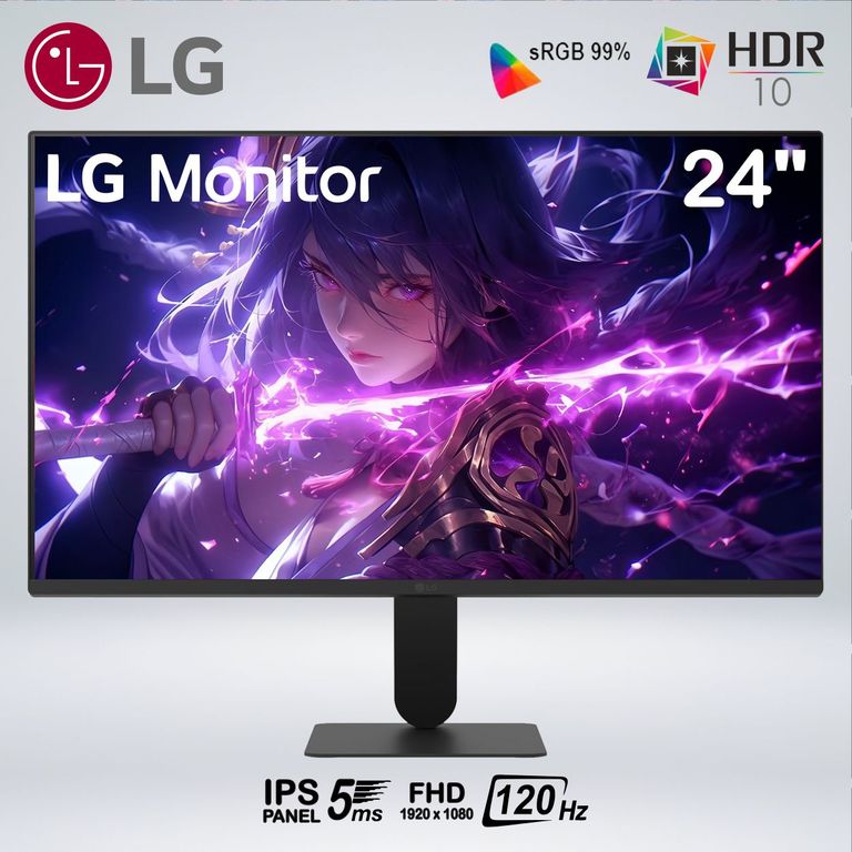 MONITOR 24U411A-B FULL HD 27 " IPS 120hz 5ms HDR10 RESOLUTION+