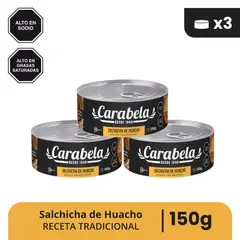 CARABELA - Salchicha Huachana - Pack x3