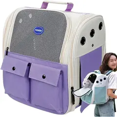 GENERICO - Mochila Transportadora para Mascotas Lila
