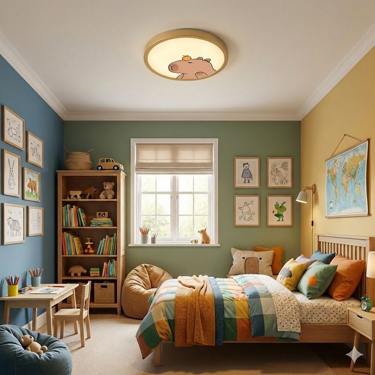 Panel LED Decorativo Tipo Plafón 48W E27 27cm 3 Colores de luz Capibara