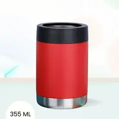Ichimatsu - Enfriador Térmico de Latas de Acero Inox Rojo 12 Onzas