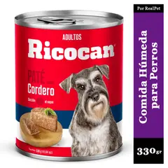 RICOCAN - Paté para Perro Cordero 330gr
