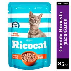 RICOCAT - Comida Húmeda para Gato Pollo 85gr