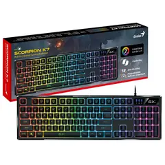 GENIUS - TECLADO GX SCORPION K7 AI COPILOT GAMING RGB 19 TECLAS ANTI-GHOSTING MACRO USB SP BLACK