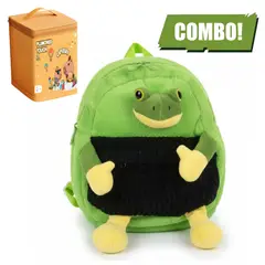 GENERICO - MINI MOCHILA PARA NIÑOS DISEÑO KAWAII AESTHETIC ITALIANBRAINROT+ MARCADORES TOUCH PLUMONES 24PCS