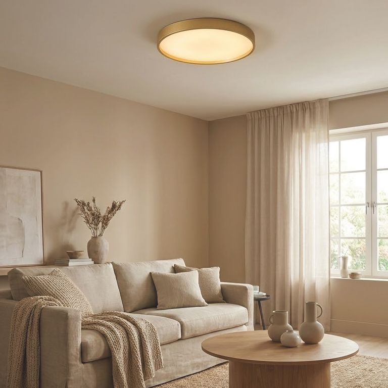 Panel LED Decorativo Misti Tipo Plafón 48W Rosca E27 27cm 3 colores de Luz