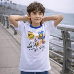 LE PETIT COMPANY - Polo Niño Speed Blanco 100% algodón