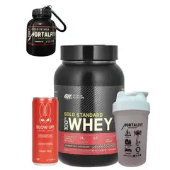OPTIMUM NUTRITION - GOLD STANDARD WHEY 2LB CHOCOLATE + regalos